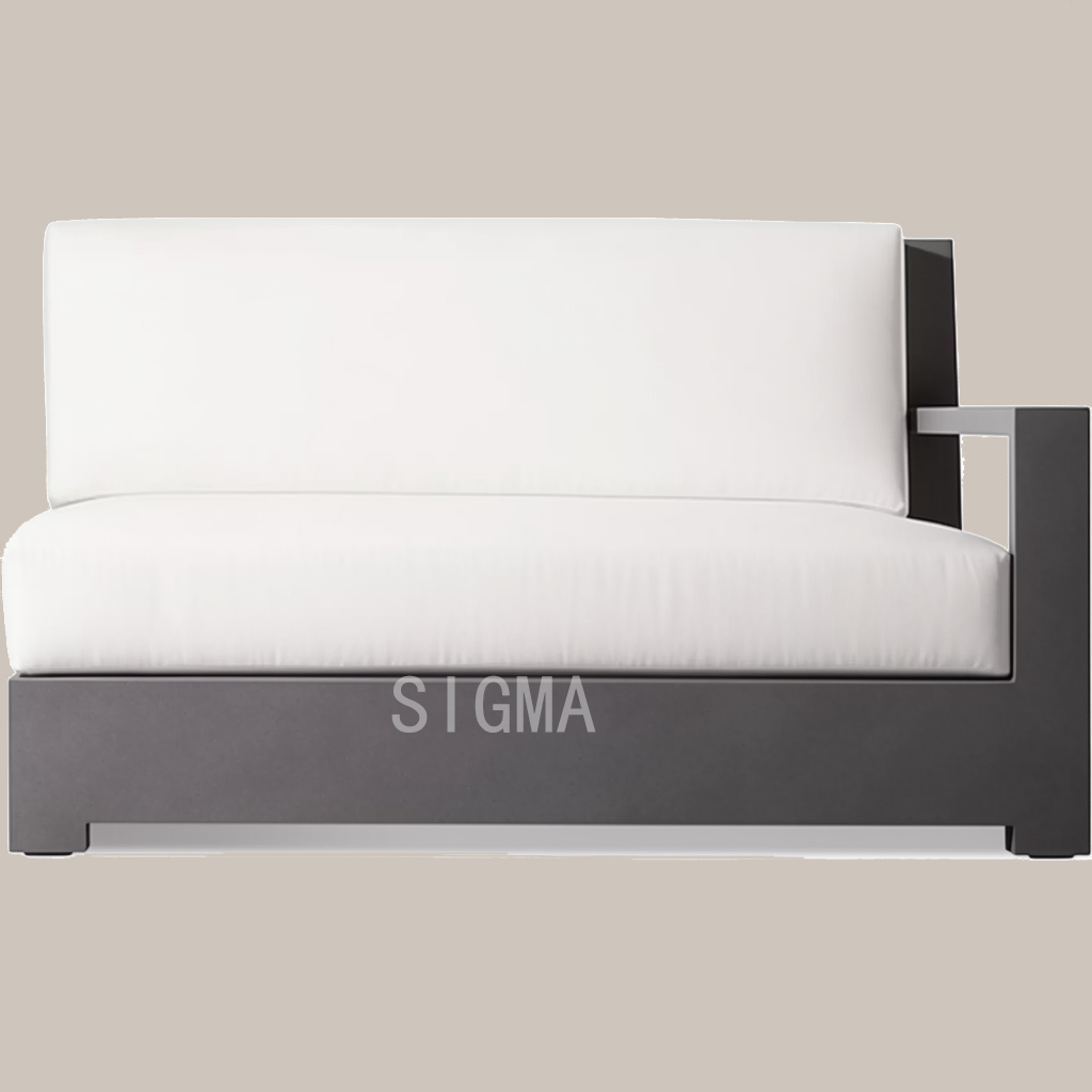 High End Quality Outdoor Balcony Aluminum Composite Backyard Garden Aluminium Patio Sofa Modular Couch Furniture Set