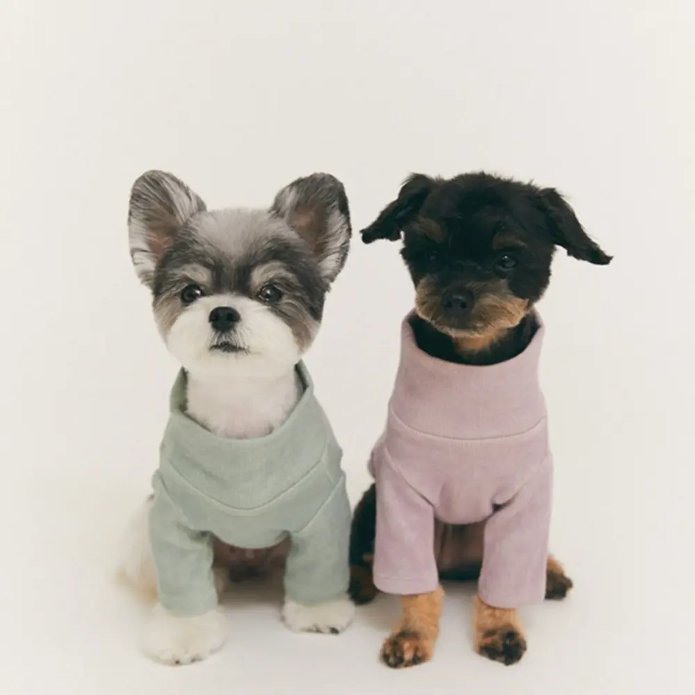 Qiquペット用品カスタム新しいデザイナータートルネックTシャツ犬のシャツトップスシュナウザー小さな子犬の子犬の服のための犬の服