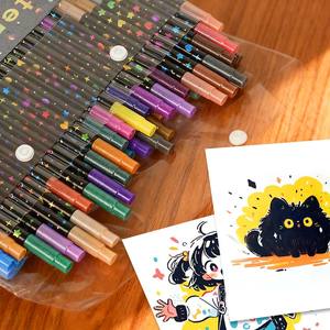 96 Rotuladores de Doble Punta con Purpurina de Colores Diferentes para Manualidades, Colorear, Dibujar y Regalos - Product Image 3