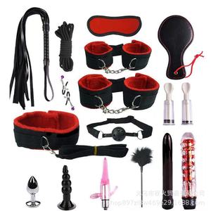 16-piece <b>set</b> of SM-themed <b>bondage</b> and torture devices; a 16-piece combination <b>set</b> for flirting and restraint. - Product Image 3
