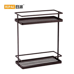 Ripai Multi Tier Wire <b>Storage</b> Rack For <b>Kitchen</b> Countertop Spice Organizer 8-11.9in Depth Rectangle Design - Product Image 4
