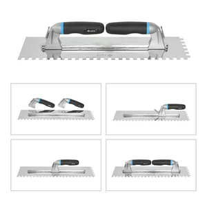Truelle dentelée extra longue de 480 mm en acier inoxydable, couteau à plâtrer pour la pose de carreaux, truelle à dents allongées pour le plâtrage/la maçonnerie - Product Image 2