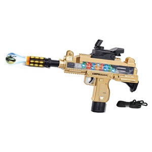 QS Hot Bán Nhựa Súng Mô Hình Điện Đồ Chơi Nhấp Nháy Ánh Sáng Âm Thanh Xoay Rung Pin Hoạt Động Đồ Chơi Súng - Product Image 1