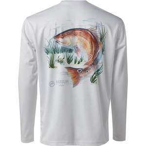 Camiseta de Pesca de <span class=keywords><strong>Manga</strong></span> <span class=keywords><strong>Larga</strong></span> <span class=keywords><strong>para</strong></span> <span class=keywords><strong>Hombre</strong></span>, con Protección Solar UPF 50+, Personalizable con Logotipo, Sublimación, 100% Poliéster, Secado Rápido, al Mejor Precio - Product Image 2
