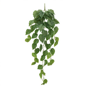 Begonia <b>Leaf</b> <b>Wall</b> Hanging Vine 142cm Artificial Greenery Indoor Outdoor <b>Decor</b> Plastic Iron Cloth Plant Decoration - Product Image 5