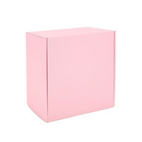 Caja de Cartón Corrugado de Color Personalizado, Papel Rosa con Logotipo para Ropa, Sombreros, Calcetines, Cajas de Envío, Embalaje para Correo