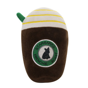Caffè tazza, bottiglia di birra Molle Della Peluche Pet Giocattoli di Masticazione Del Cane con Squeaker all'interno - Product Image 4