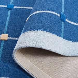 Alfombra de látex de lana fina 100% con mechones a mano, antideslizante, lavable, moderna, con corte de bucle Floral, alfombras para sala de estar/habitación de niños y salón - Product Image 5