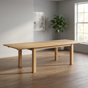 Table à manger rectangulaire moderne, durable, extensible et imperméable, avec plateau et pieds en bois massif, pour plus de 10 personnes, meubles de maison - Product Image 4