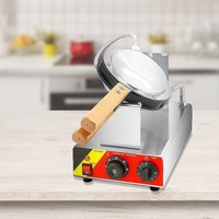 Machine à gaufres électrique professionnelle en acier inoxydable pour hôtel, restaurant, boulangerie