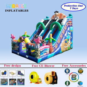 Professional PVC Inflatable Playground Pirate Inflatable Park Jumping House with Slide with Air Blower - Product Image 2