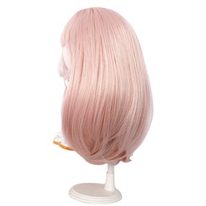 Las más populares pelucas de muñeca de pelo liso y sedoso resistente de 20cm de color <span class=keywords><strong>rosa</strong></span> dulce para muñeca americana de 33-36cm - Product Image 2