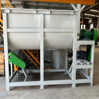 Mélangeur horizontal industriel pour le mélange de poudres sèches et l'uniformité des formules dans le traitement des produits chimiques agricoles