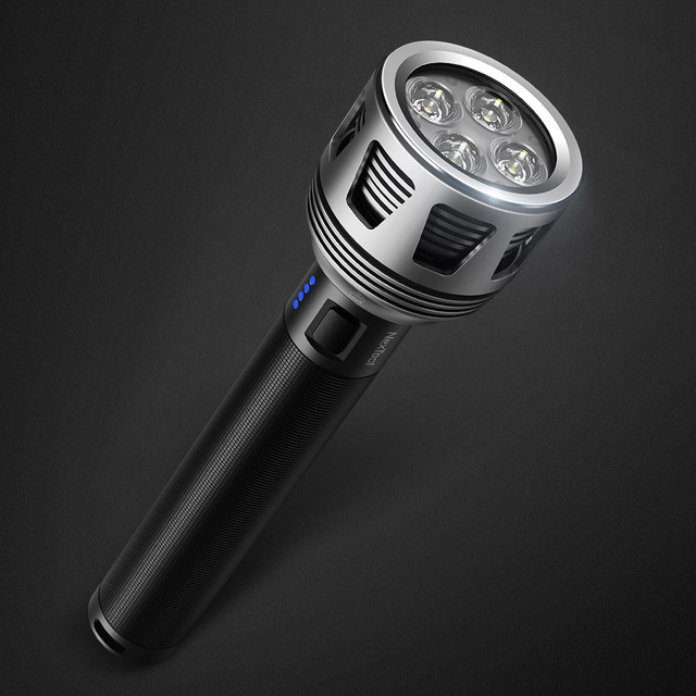 NexTool NE20168 Rechargeable LED Flashlight 3600Lumen Output IP67 450m Lighting Distance Aluminum Body USB Charging Camping