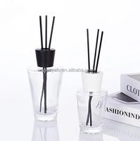 Vente en gros de flacons en verre vides de luxe pour diffuseur de parfum, 30/50/100 ml, avec bouchon, pour parfum et parfum d'ambiance, impression sérigraphique disponible