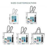 Sacs fourre-tout personnalisés Himmers en toile de coton et lin, réutilisables, de haute qualité, à la mode, avec fermeture éclair et poche recyclée, motif lettre
