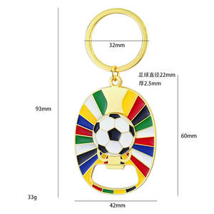 2026 לוגו מותאם אישית כדורגל קבוצת keychain מועדון כדורגל מפתח נעלי מתכת קורקינטים קורקינטים - Product Image 4