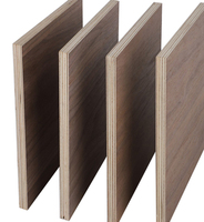 Contreplaqué de bouleau de qualité supérieure 4x8 avec placage en noyer noir naturel, écologique E0, noyau en peuplier de première qualité, design élégant