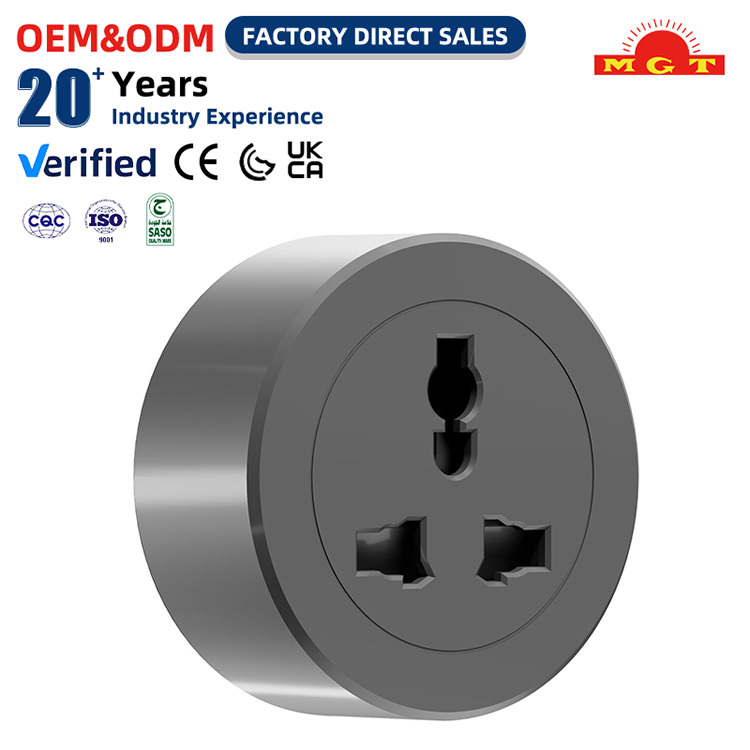 <strong>Multi</strong> Functional White Grey Black No Indicator 3pins Charging <strong>Socket</strong> Wall Track <strong>Socket</strong> <strong>Universal</strong> Power Track <strong>Socket</strong>