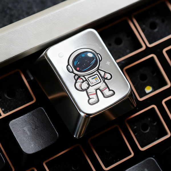 Wholesale Price Metal Keycap Customizable Gaming Keyboard Custom Keycaps for Keyboard Design Pattern Personalized Keycaps