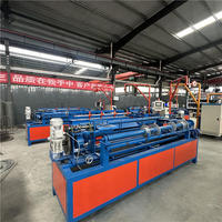 Pvc brique Force électrique barbelé cuivre maille agrafe clôture plat couture fil câble cintre maille clôture faisant des Machines automatiques