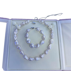 Collar de Perlas Barrocas Ultra Económico, Diseño de Cola de Pez con Partículas Grandes, Collares en Capas Exagerados y a la Moda - Product Image 5