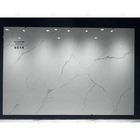 1200*2400*9mm dalle murale en pierre frittée blanche porcelaine polie aspect marbre émaillé carreaux de sol en pierre frittée