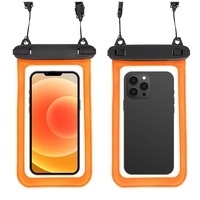 Nouvelle Tendance : Lanière Double Trou Grande Taille pour la Natation, la Plongée, le Surf – Accessoire Téléphone, Sac Étanche en PVC pour Téléphone Portable