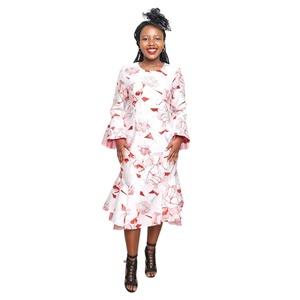 Robe de soirée longue rose vif de luxe grande taille, style turc, décontractée, pour femmes africaines - Product Image 4