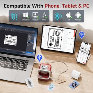 Imprimante thermique <span class=keywords><strong>portable</strong></span> mini Phomemo M150, étiqueteuse professionnelle, imprimante d'étiquettes de codes-barres, autocollant pour la maison et le bureau - Product Image 2