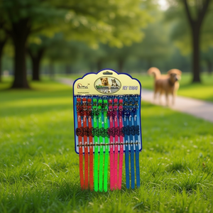 Fluorescent Dog Leash With Bell And Butterfly 12Pcs Pet Training Accessory - Product Image 3