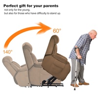 Fauteuil inclinable électrique motorisé ultra-confortable avec port USB et positionnement infini pour personnes âgées, idéal pour le salon
