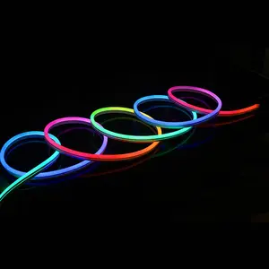 Fita flexível rgb crescer à prova d' água, 5050 12v neon flex 2835 sensor 5m com controle de movimento branco smd