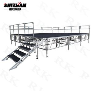 Plate-forme portable <span class=keywords><strong>en</strong></span> aluminium de scène, 1 pièce, scène mobile - Product Image 3