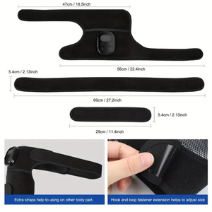 Functional Fabric Cordless Magnetic Charging 5000mah Battery Heating and Vibrating <b>Massage</b> for Knee Arm Neck Massager <b>Tool</b> - Product Image 3