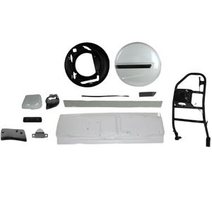 Nouveau kit de modification de porte arrière <span class=keywords><strong>en</strong></span> plastique, pare-chocs avant, mise à niveau de la <span class=keywords><strong>voiture</strong></span>, couverture de roue de secours, fabrication, remplacement - Product Image 1