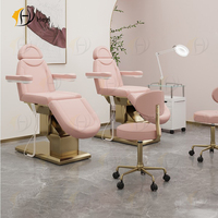Lit professionnel de luxe pour salon de beauté à cils réglables Table de massage facial électrique Lit cosmétique pour salon de spa Lit de beauté