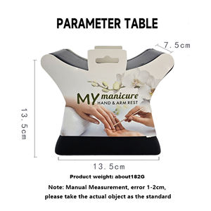 Großhandel Nagel Salon Pediküre Beins tütze Stand & Massage kissen aus strap azier fähigem Schwamm Schwarz Kleine & Große Größen - Product Image 5