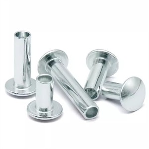 Rivets tubulaires creux en acier au carbone et acier inoxydable pour quincaillerie, diamètre de tête 1/2 po, classe 4.8 6.8, tête ronde - Product Image 2
