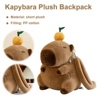 Sac à dos en peluche Capybara mignon, sac à bandoulière amusant de dessin animé, sac en fourrure pour étudiant, sac d'école pour enfants, anniversaire, super doux, anti-stress