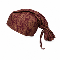 Bonnet à nouer en coton vintage à motifs camouflage et à carreaux de dessin animé, avec logo personnalisé, vente en gros