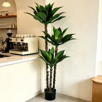 Décoration de mariage écologique, plante artificielle en plastique, agave verte, plante artificielle, ornement paysager vert, article de décoration pour la maison
