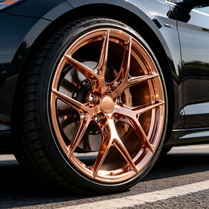 Rines de Aluminio Forjado 6061-T6 Personalizados de 20, 21 y 22 Pulgadas, Color Rojo Dorado Pulido de Lujo, de 2 Piezas, para Mercedes - Product Image 3