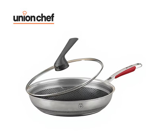 UNION CHEF - <span class=keywords><strong>Wok</strong></span> de Acero Inoxidable de 32 cm con Triple Capa, Tapa de Vidrio, Revestimiento Cerámico Antiadherente, Apto <span class=keywords><strong>para</strong></span> Lavavajillas, Compatible con Inducción y Gas, 3-4L, al <span class=keywords><strong>Mejor</strong></span> Precio - Product Image 1