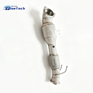 Downpipe turbo haute performance pour Ford Focus 1.5T EcoBoost MK3 MK4 en acier inoxydable T304 avec bouclier thermique - Product Image 1