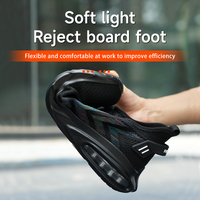 Nouvelles chaussures de sécurité pour hommes, légères, respirantes, pour les industries de la construction, chaussures de sécurité de travail élégantes