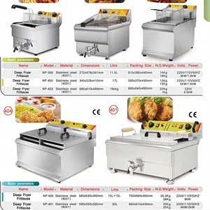 Friteuse électrique industrielle grande capacité 15L pour <span class=keywords><strong>poisson</strong></span>, frites, poulet, steak frit - Product Image 3