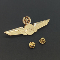 Badge d'aile d'aviation en métal 3D moulé sur mesure, épinglette de pilote, souvenir d'école de vol, épingles émaillées pour cadeau aérien