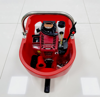 Pompe à Eau Flottante à Moteur Essence GX35 avec Tuyau de 50m pour Irrigation Agricole, Puissance 3.8kw
