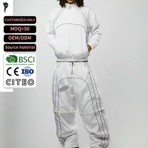 Nuevo Conjunto Deportivo Personalizado de Gran Tamaño, Chaqueta Reflectante 3M y Pantalones Deportivos, Chaqueta Cortavientos de Nailon, Chándal para Hombre - Product Image 1